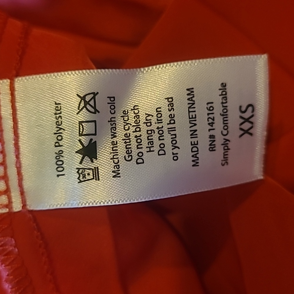 LulaRoe Wrap Skirt NWT Size XXS Deanne Wrap Skirt Coral Long Circle - Picture 6 of 9
